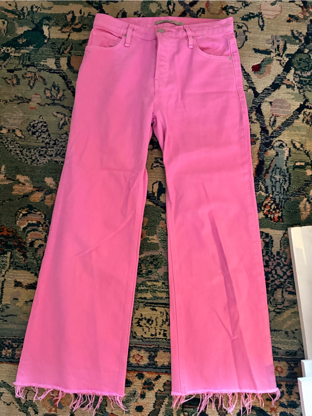 Hudson Jeans James High Rise Wide Leg in Fuchsia Pink - Picture 2 of 6